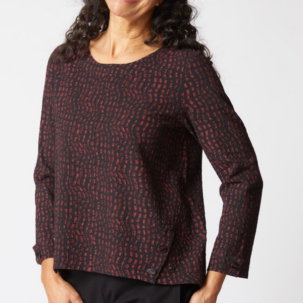 Button Placket Pullover - Travel Material