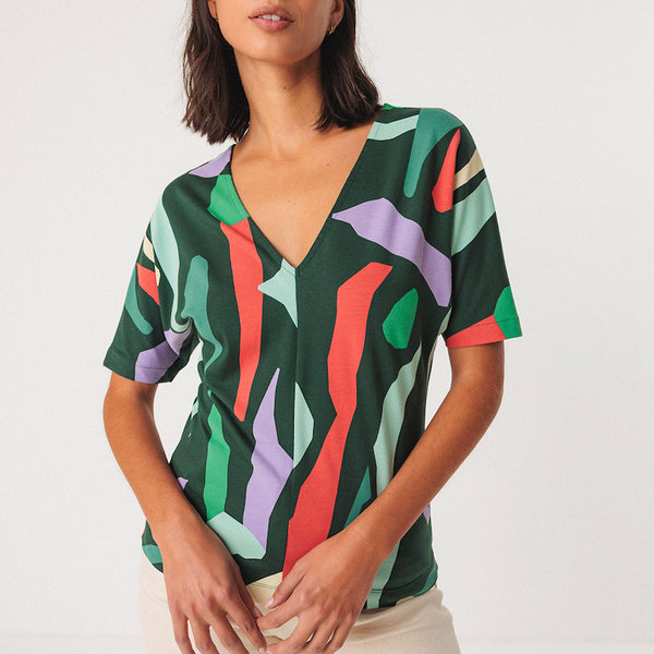 Alode Abstract Print Tee