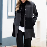 Charcoal/Black Colour Block Coatigan