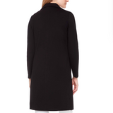 Black Light Ponte Lined Coat