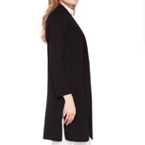 Black Light Ponte Lined Coat