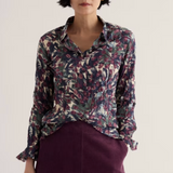 Larissa Shirt - Inky Seedheads Aran