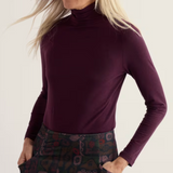 Organic Cotton Landing Top - Dark Hellebore