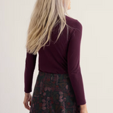 Organic Cotton Landing Top - Dark Hellebore