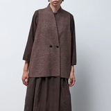 Boiled Wool Double Button Vest - 2 Colours