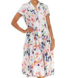 Primrose Button Front Linen Dress