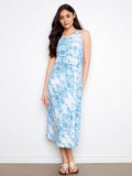 Cotton Slub Knotty Printed Dress