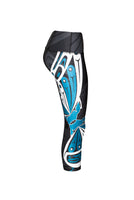 Butterfly Teal - Capri Legging