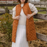 Long Liner Vest - Caramel