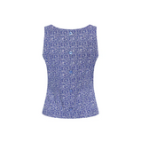 Fitted Royal Blue Drizzle Top