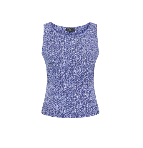 Fitted Royal Blue Drizzle Top
