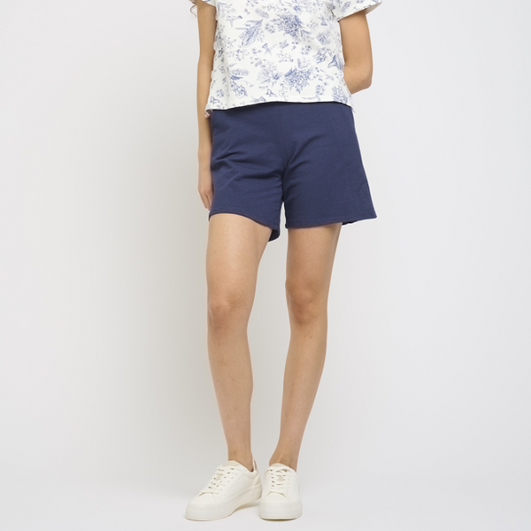 Linen Bermuda Shorts - Midnight Navy