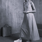 Long Black Linen Dress