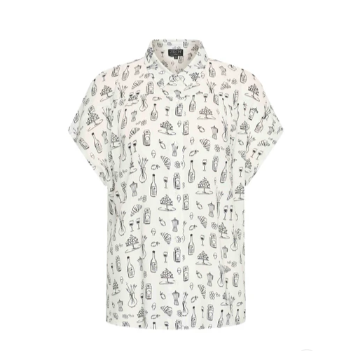Mediterranean Black Short Sleeve Top