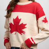 Canada 100% Cotton Shorty Knit Sweatshirt - 2 Colours