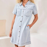 Bondi Beach Tencel Denim Shift Dress