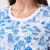 Nautical Slub Knit Crew Tee