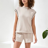 Techno Lux Mock Neck w/ Contrast Detail