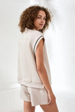 Techno Lux Mock Neck w/ Contrast Detail