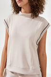 Techno Lux Mock Neck w/ Contrast Detail