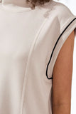 Techno Lux Mock Neck w/ Contrast Detail