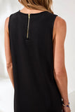 Techno Lux Scuba Shift Dress w/ Back Zipper