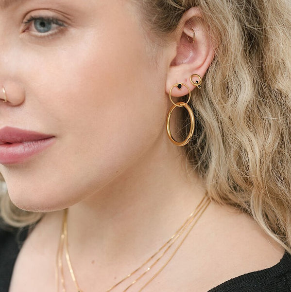 Lyonelle Earrings - Gold & Silver
