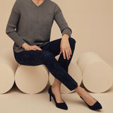 Pull-on slim leg pant with tummy control waistband that gives every shape the most flattering fit. A comfortable material with a subtle leopard print that is perfect to wear at work, on your days off, or just while running errands. 