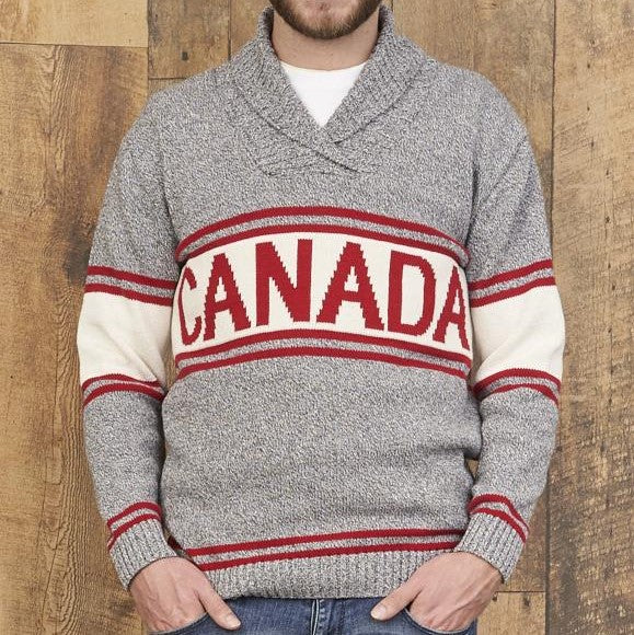 Canadiana EcoCotton Shawl Collar Men's Sweater