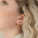 Miley Hoops (Small) - Gold & Silver