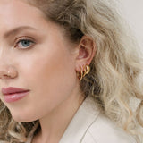 Leo 15mm Hoops - Gold & Silver