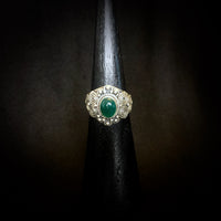 Detailed Green Onyx Ring