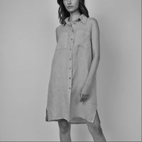 Long Linen Safari Vest/Dress (Only L + XL Left)