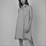 Long Linen Safari Vest/Dress (Only L + XL Left)