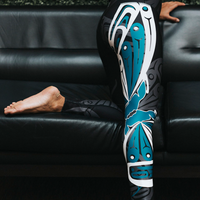 Teal Butterfly design . We have the largest selection of NoMiNoU Athleisure in Vancouver.