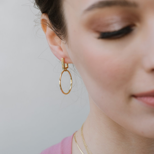Remedy Hoop (Small) - Gold & Silver
