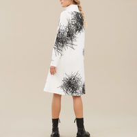 B&W Abstract Dress (Only M + XL Left)