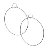 Miley Hoops (Large) - Gold & Silver