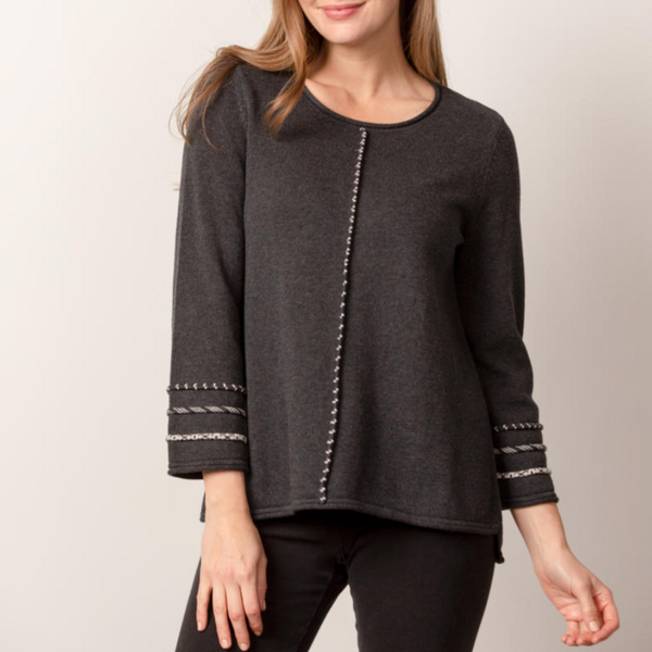 Full Circle Sweater - Charcoal (Only XS Left)