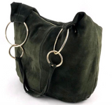 Djobi - Suede Shoulder Bag (Only Taupe Left)