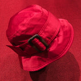 Rain Hat w/ Buckle - Red