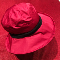 Wide Brim Rain Hat - Red
