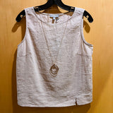 Easy Tank - 2 Colours (White or Flax)